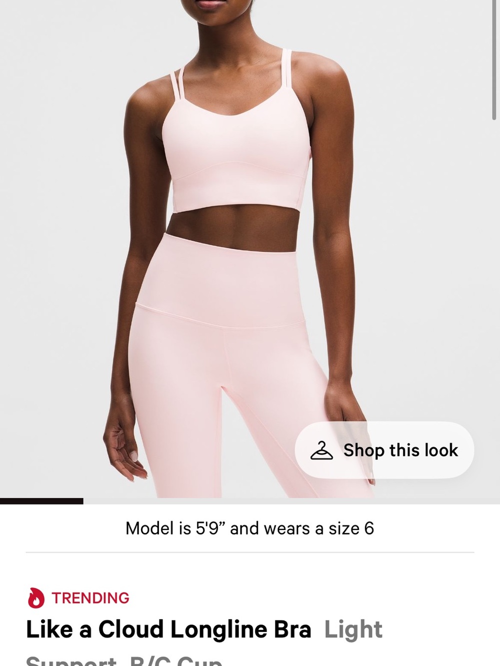 lululemon athletica like a cloud bra